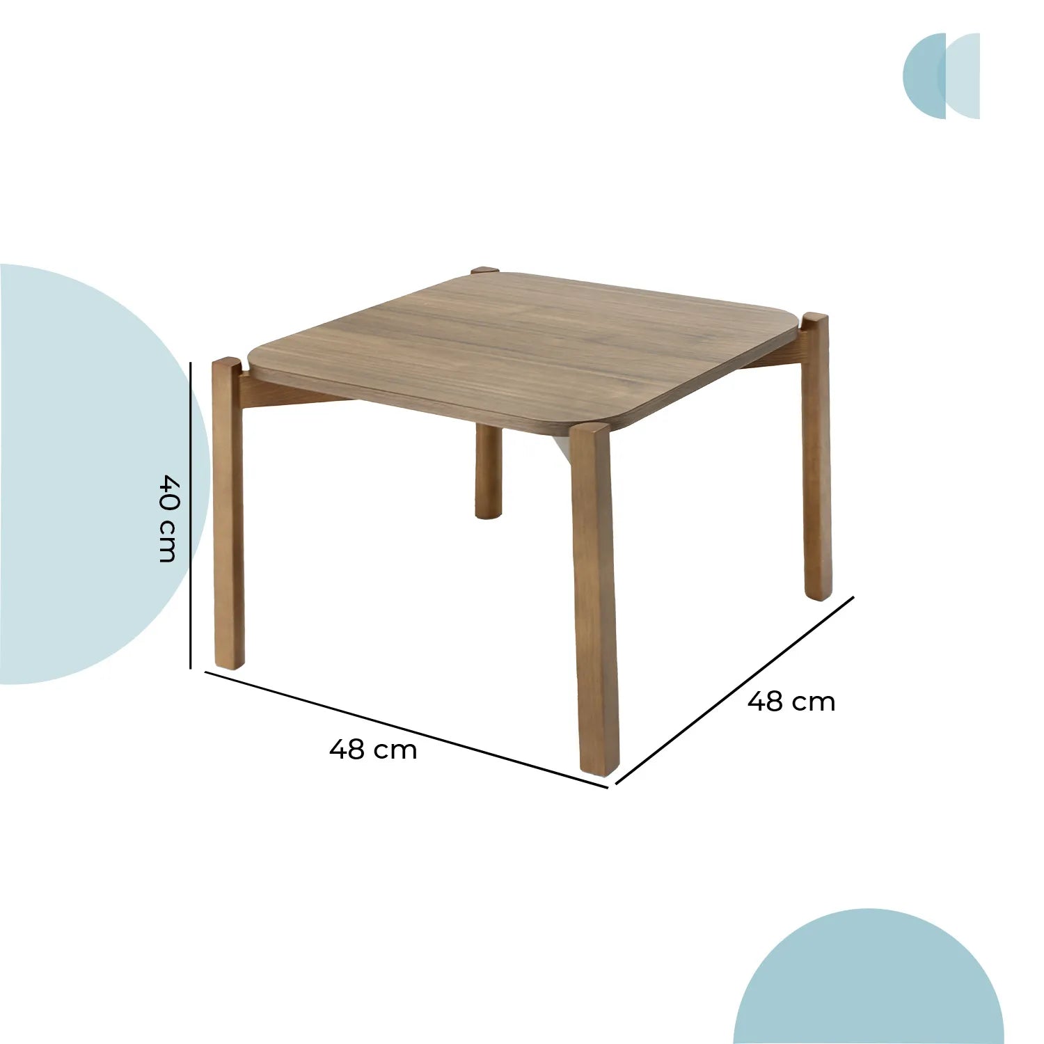 Mesa lateral Palu Cuadrada 50 19602 8