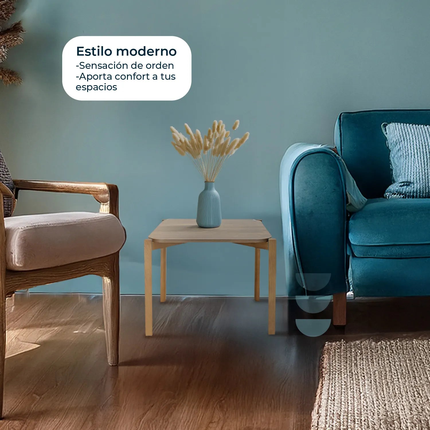 Mesa lateral Palu Cuadrada 50 19602 9