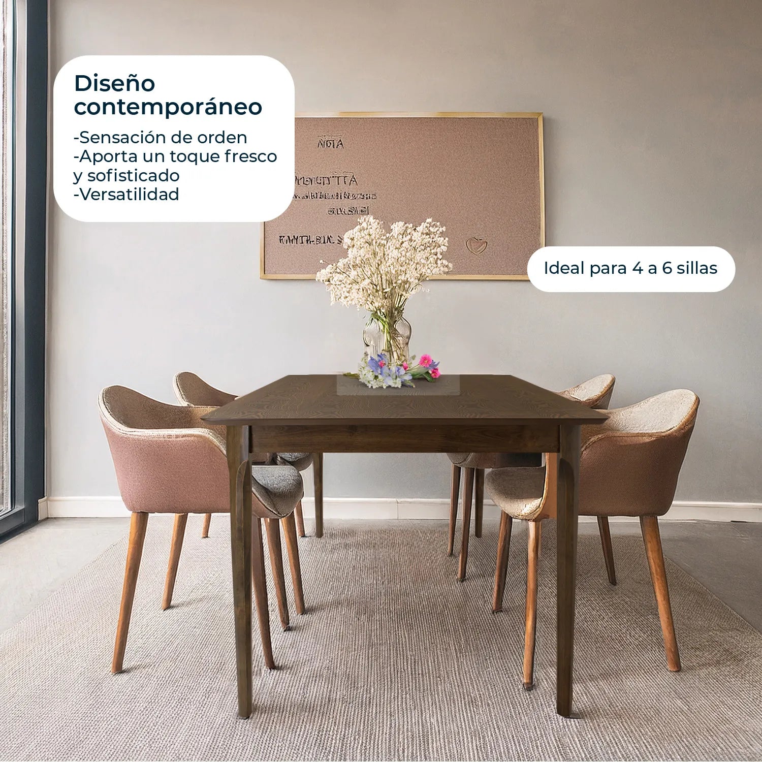 Mesa de Comedor Rectangular Madeira Chapa 180 9