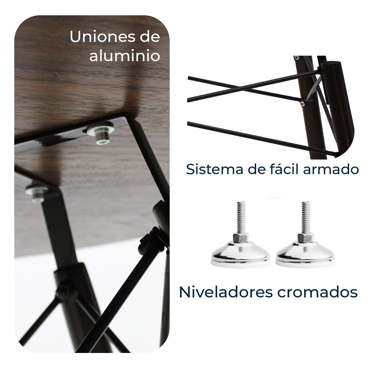 Mesa de Comedor Circular Oslo 80cm 8