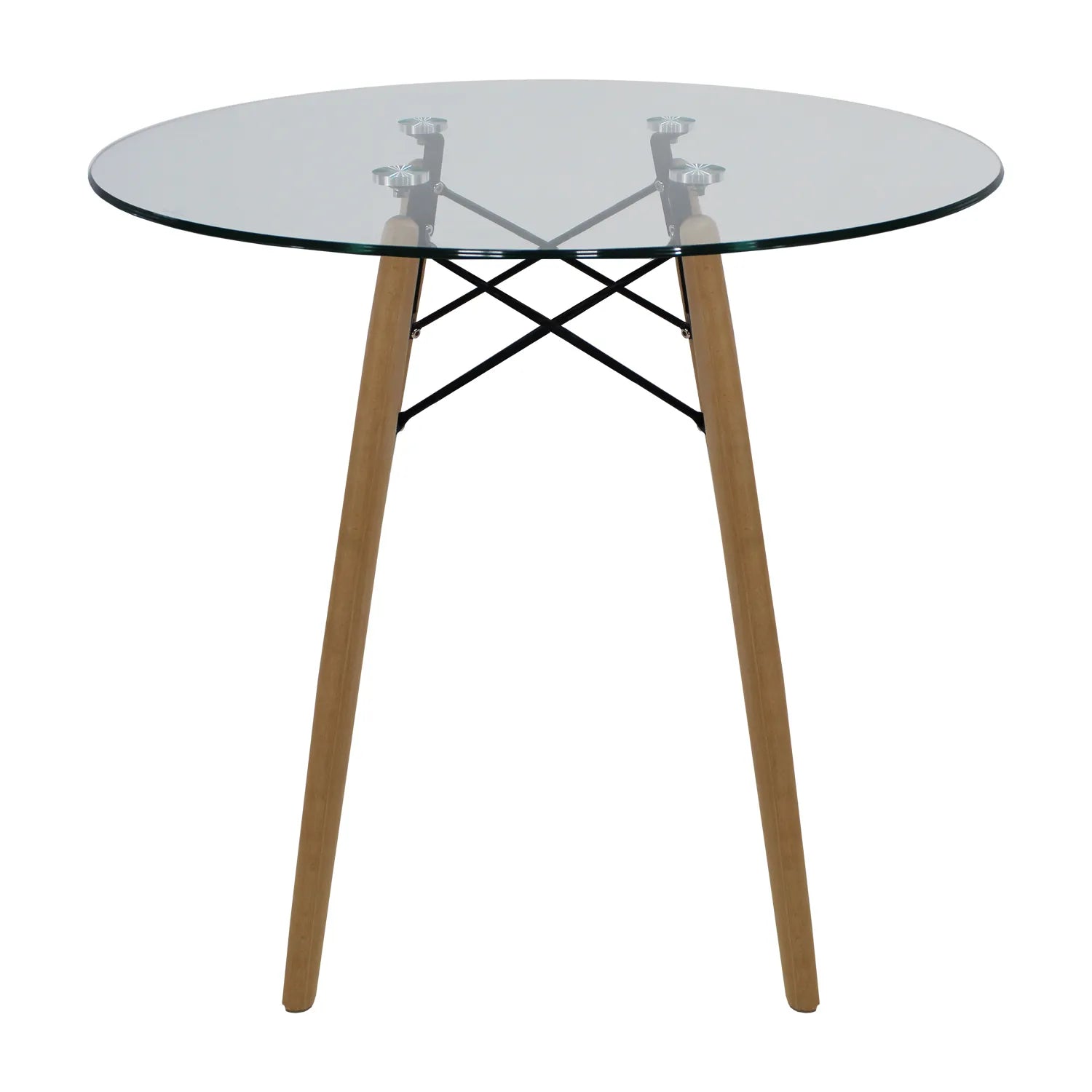 Comedor 4 sillas Oslo T8 | Mesa de cristal templado + 4 sillas para comedor