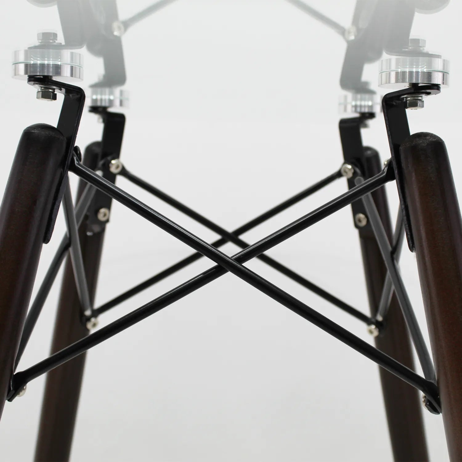 Comedor Mesa Oslo Cristal T8 Nogal + 4 Silla Vento 6