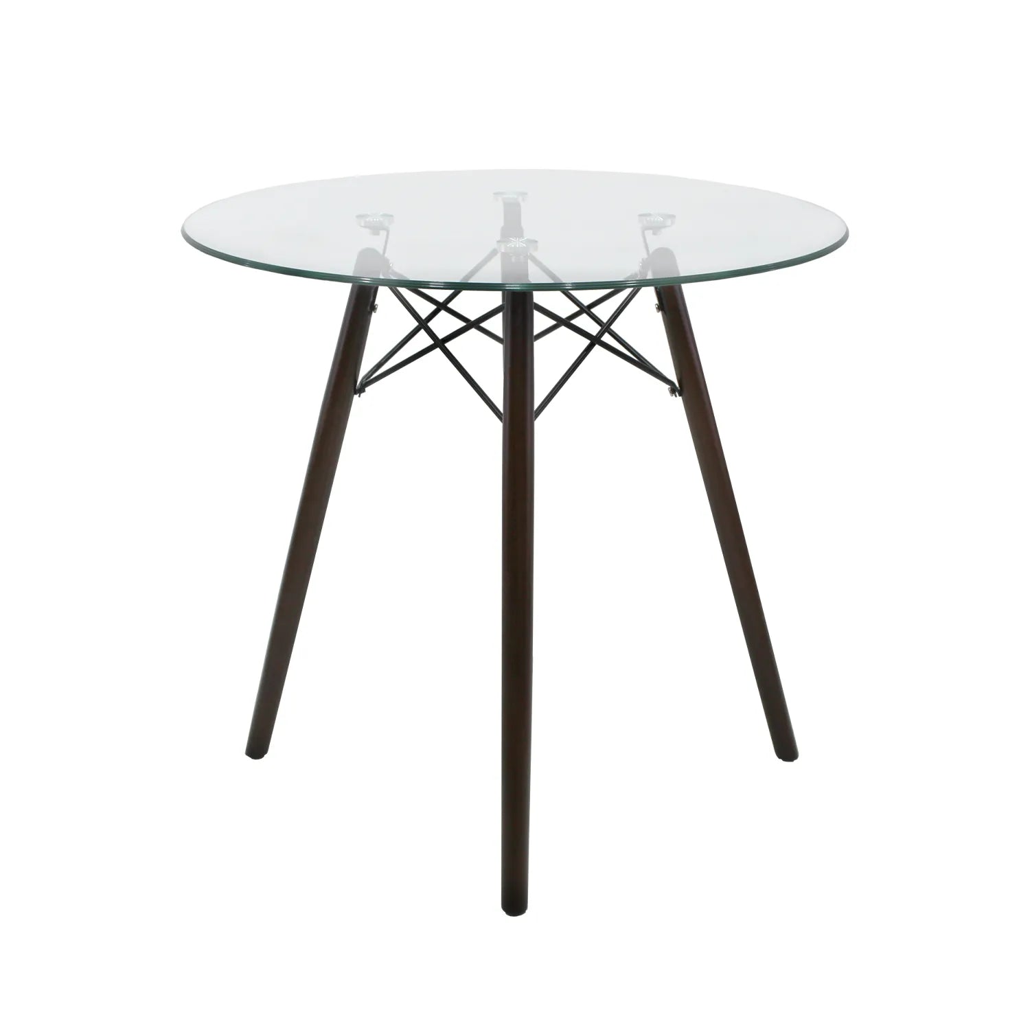 Comedor Mesa Oslo Cristal T8 Nogal + 4 Silla Vento 3