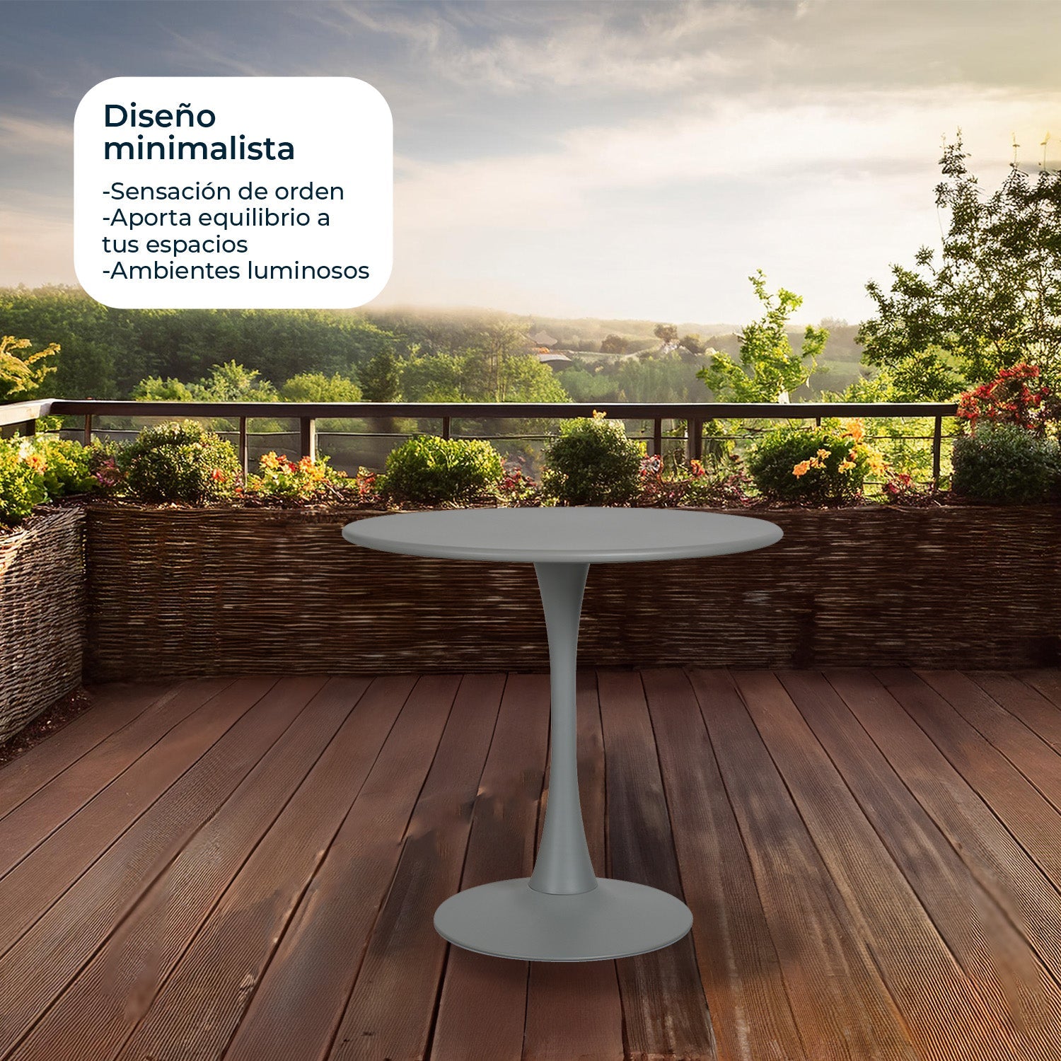 Mesa Circular Metal Vittoria 80cm 10