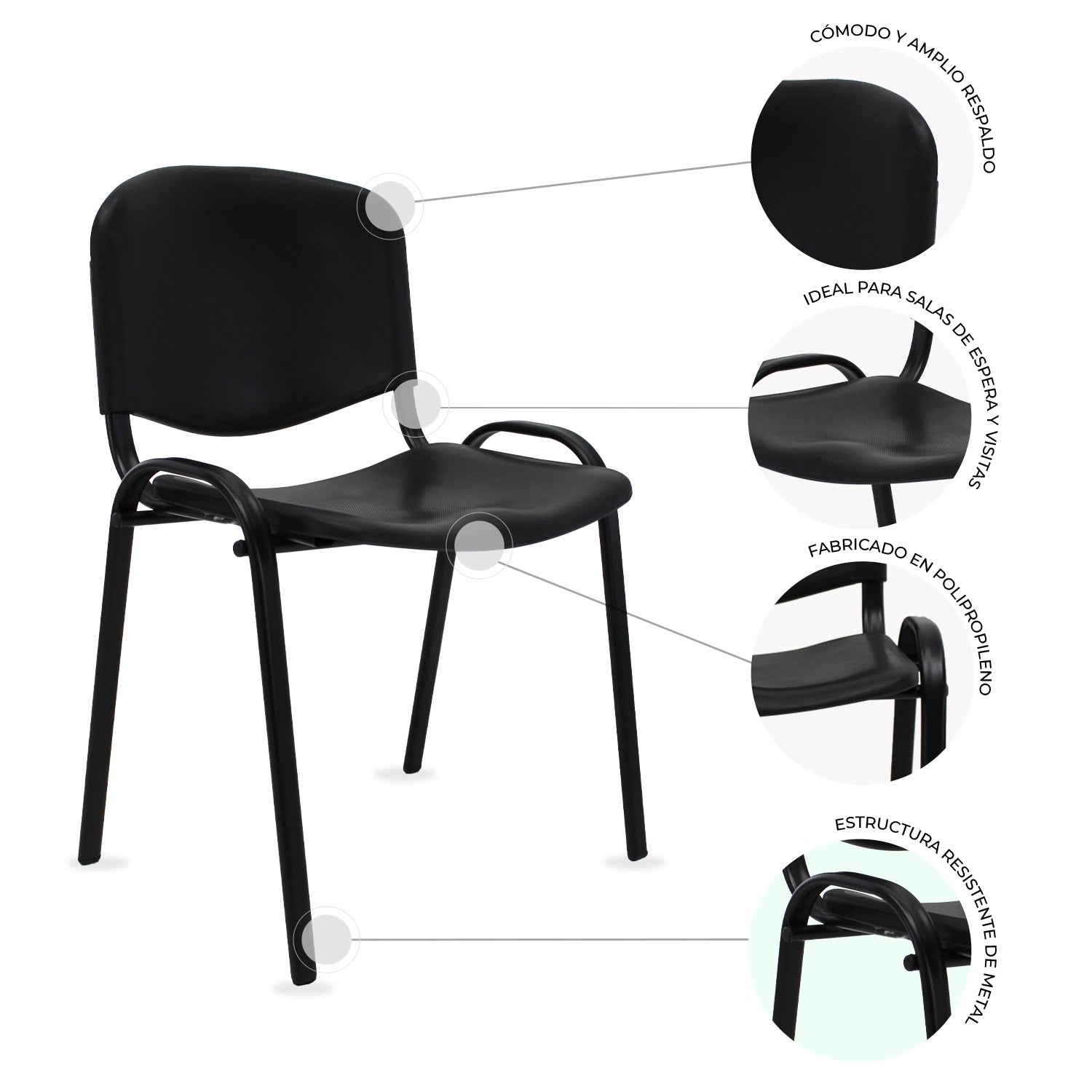 Silla fija Iso Nova 8