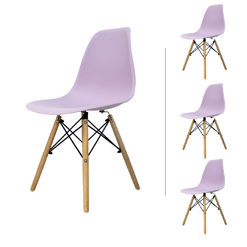 Set de 4 Sillas Oslo Eames | Juego para comedor