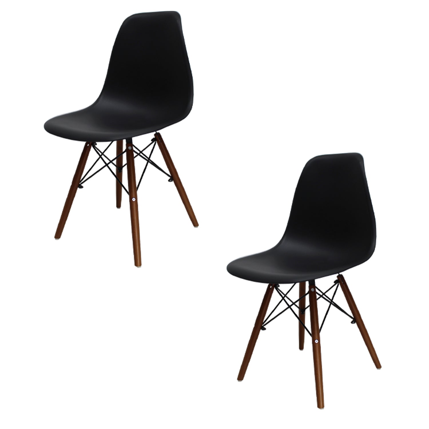 Set de 2 Sillas Oslo Nogal