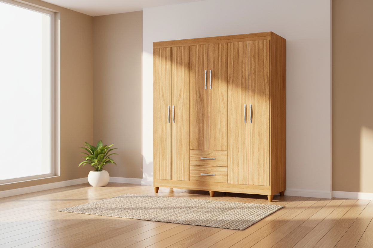 Cuarto minimalista con Ropero Vasco