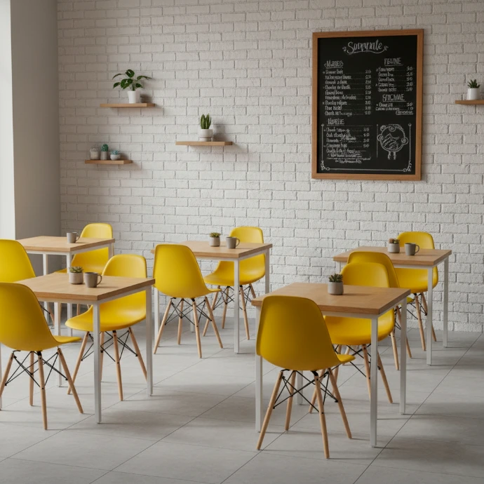 Sillas metálicas de plástico y madera para restaurantes bares cafeterias y negocio Sillas metálicas de plástico y madera para restaurantes bares cafeterias y negocio